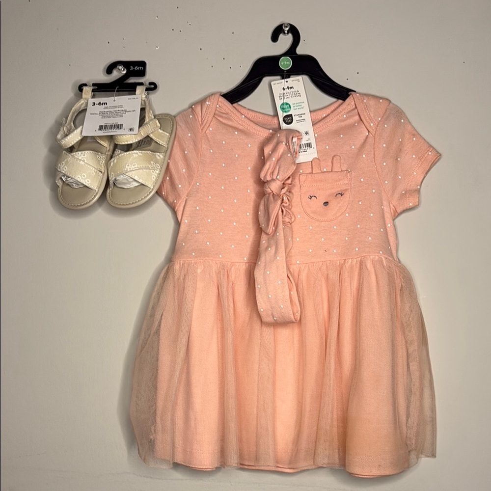 Carter's Pink Kids Matching Set with Shoes
